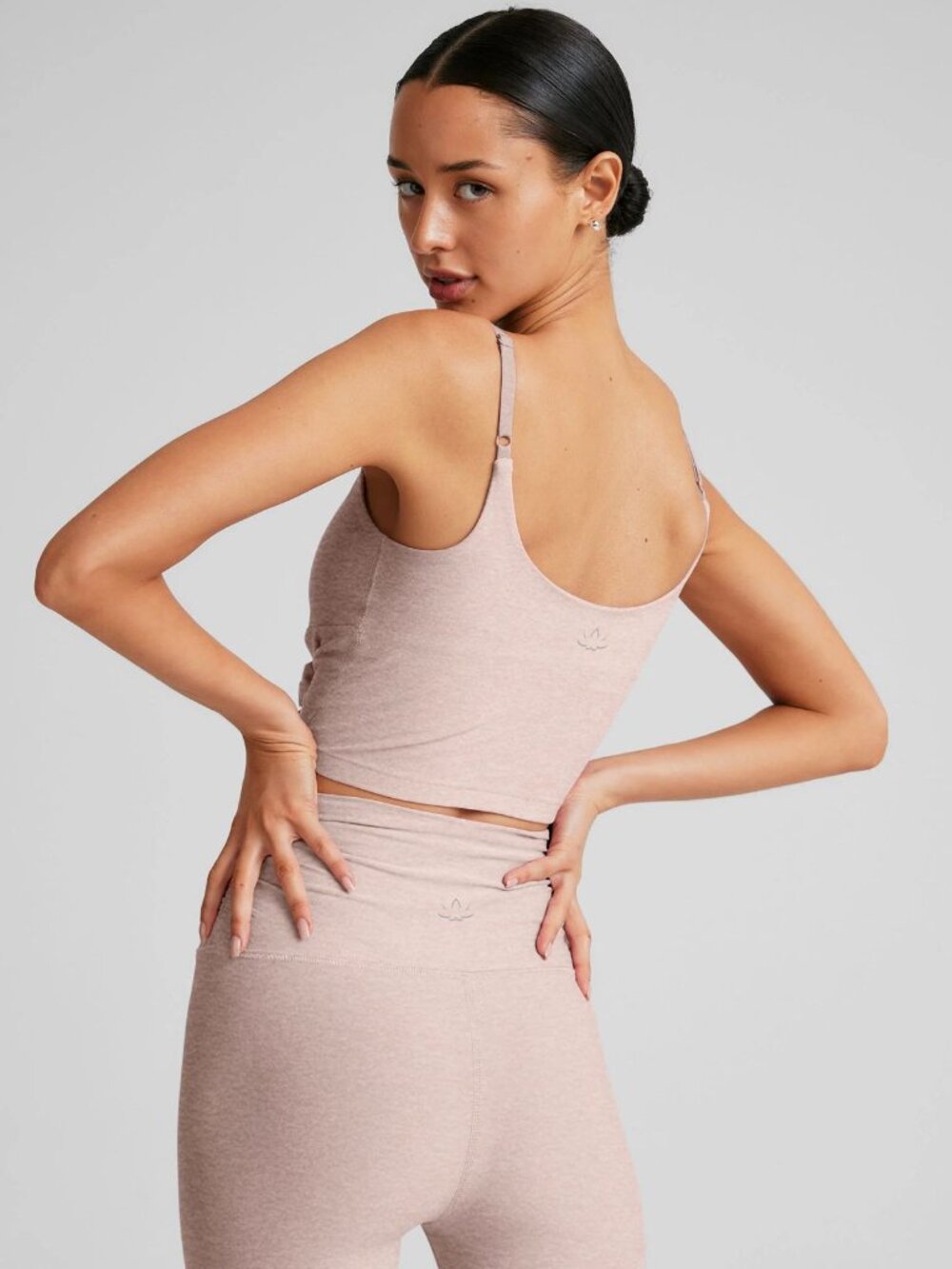Spacedye™ Raise The Barre Shirred Cropped Tank - Picture 2 of 5